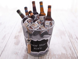 DIY-Geschenkidee für Männer Paar Bier Korb
