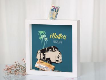 Bilderrahmen Spardose als Geschenk zur Jugendweihe