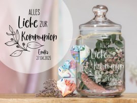 Keksglas als Geldgeschenk
