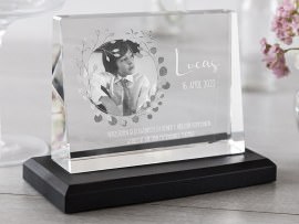 Glasfoto als Geschenk zur Kommunion