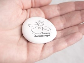 Fotostein mit Schutzengel