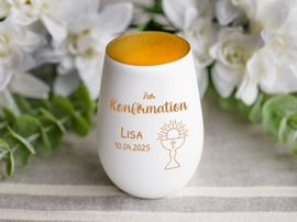 Windlicht mit Gravur