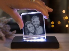 3D Glasfoto