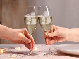 Sektgläser mit Foto