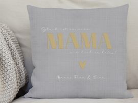 Besticktes Kissen als Muttertagsgeschenk