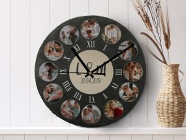 Schieferuhr zum Muttertag