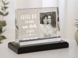 Glasfoto zum Muttertag