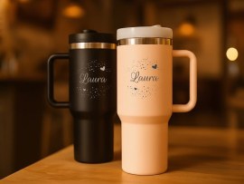 Thermobecher als Muttertagsgeschenk