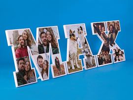 Name aus Deko-Buchstaben