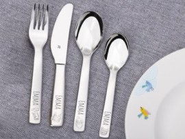 Graviertes Kinderbesteck