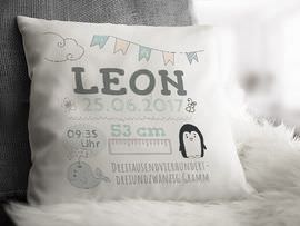 Namenskissen zur Geburt