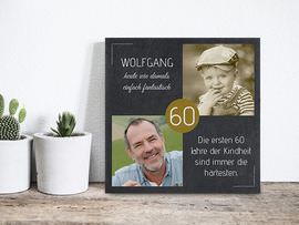 Schieferplatte mit Name