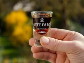 Schnapsglas mit Namen