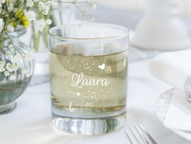 Trinkglas mit Namensgravur