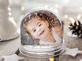 Schneekugel mit Foto