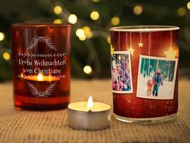 Personalisierte Windlichter