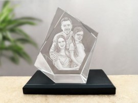 3D Glasfoto Kristallform