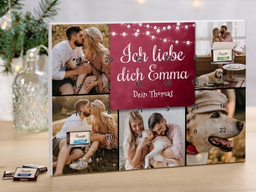 Adventskalender mit Collage