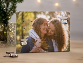 Adventskalender mit Schokolade