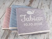 Bestickte Babydecke