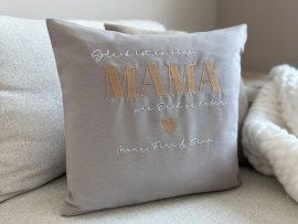 Kissen bestickt Mama