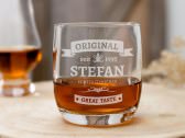Graviertes Whiskyglas