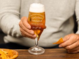 Bierglas mit Gravur Geburtstag
