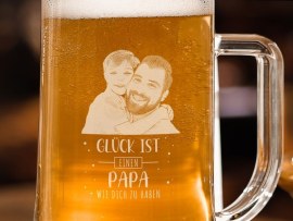 Bierglas mit Gravur Vatertag