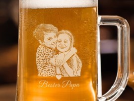 Personalisiertes Bierglas für Papa