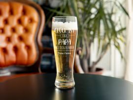 Weizenbierglas mit Gravur