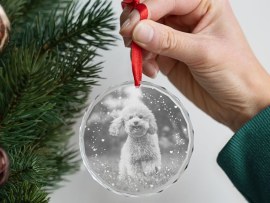 Kristallanhänger mit Foto