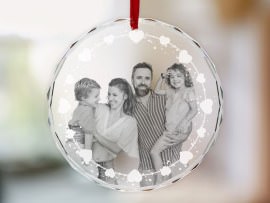 Deko-Glasanhänger Familie