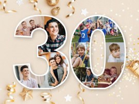 Deko-Zahlen 30. Geburtstag
