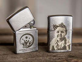 Zippo Feuerzeug mit Foto graviert