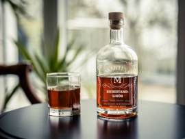 Gravierte Whiskyflasche
