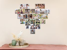 Fobo Fotowand Collage Magnetkachel Herzform
