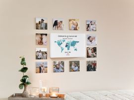 Fobo Fotowand Collage Magnet Kachel und Leinwand