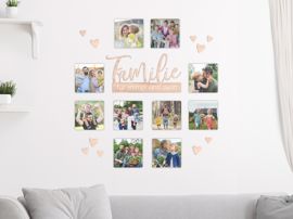Fobo Fotowand Collage Magnet Kachel und Schriftzug