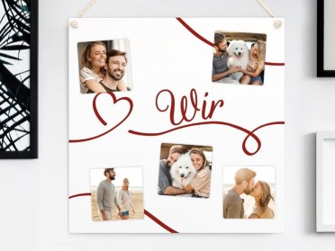 Magnettafel mit Fotokacheln