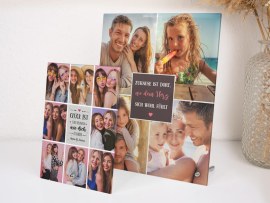 Glasaufsteller mit Foto Sortiment