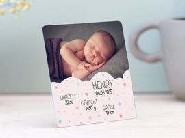 Fotokarton-Magnet Geburt