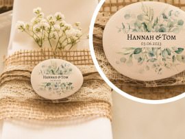 Personalisierter Dekostein Hochzeit