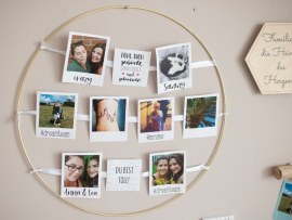 Deko-Reif mit Fotos DIY