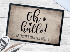 Fußmatte mit Spruch Oh Hallo