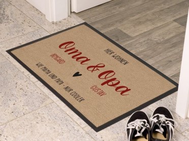 Fußmatte bedrucken für Oma und Opa