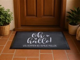 Fußmatte bedruckt mit Familienname