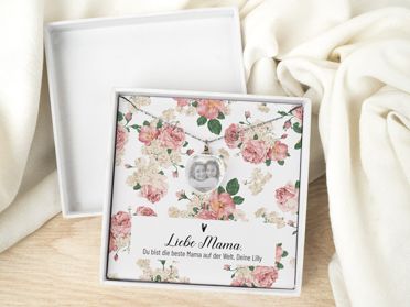 Geschenkschachtel Kette Motiv Mama