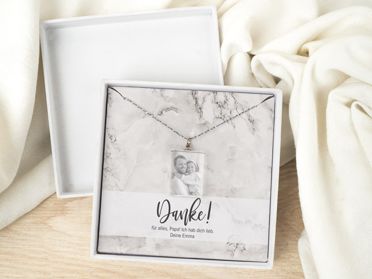 Geschenkschachtel Kette Motiv Danke