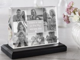 Glasbild mit Erinnerungsfotos
