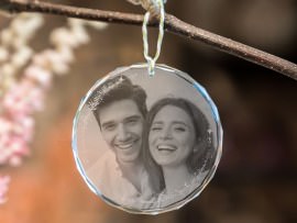 Deko-Glasanhänger mit Foto